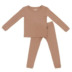 Long Sleeve Pajamas in Latte