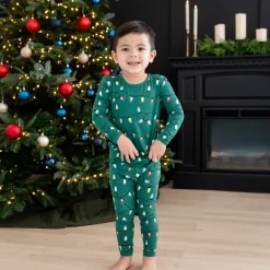 Long Sleeve Pajamas in Merry and Bright