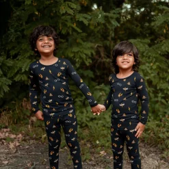 Long Sleeve Pajamas in Midnight Icon