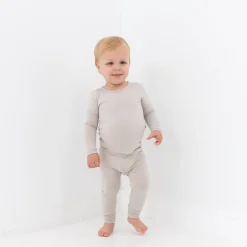 Long Sleeve Pajamas in Oat