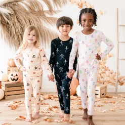 Long Sleeve Pajamas in Pastel Ghost