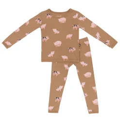 Long Sleeve Pajamas in Pig