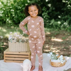 Long Sleeve Pajamas in Pig