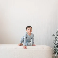 Long Sleeve Pajamas in Polar Lights