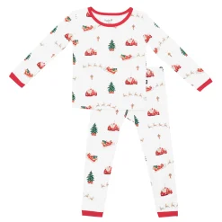 Long Sleeve Pajamas in Santa Sleigh