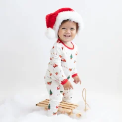 Long Sleeve Pajamas in Santa Sleigh