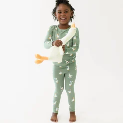 Long Sleeve Pajamas in Silly Goose