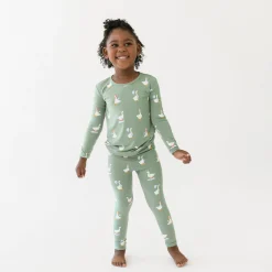 Long Sleeve Pajamas in Silly Goose