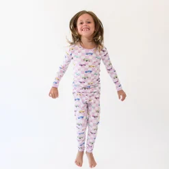 Long Sleeve Pajamas in Sparkles and Speed