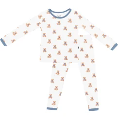 Long Sleeve Pajamas in Teddy Bear