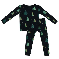 Long Sleeve Pajamas in Twinkle Tree