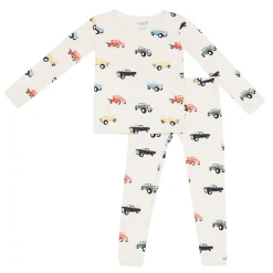 Long Sleeve Pajamas in Vintage Truck