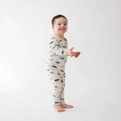 Long Sleeve Pajamas in Vintage Truck