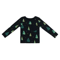 Long Sleeve Toddler Crew Neck Tee in Twinkle Tree