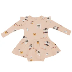 Long Sleeve Twirl Bodysuit Dress in Gilmore Girls