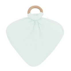 Lovey in Dew with Removable Wooden Teething Ring