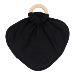 Lovey in Midnight with Removable Wooden Teething Ring