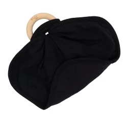 Lovey in Midnight with Removable Wooden Teething Ring