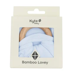 Lovey in Mist with Removable Wooden Teething Ring