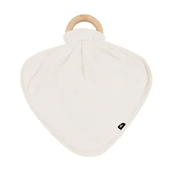 Lovey in Oat with Removable Wooden Teething Ring