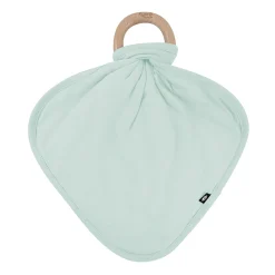 Lovey in Sage with Removable Wooden Teething Ring
