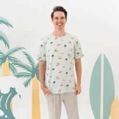 Men's Crew Neck Tee in Dew Surf
