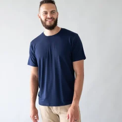 Men's Crew Neck Tee in Navy