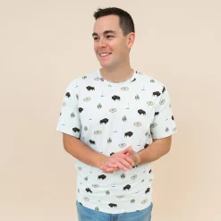 Men's Crew Neck Tee in Yellowstone