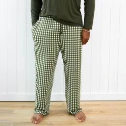 Men's Lounge Pants in Gingham Fir