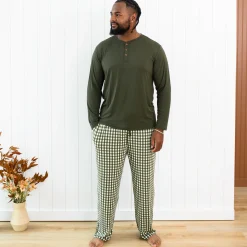 Men's Lounge Pants in Gingham Fir