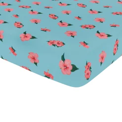 Mini Crib Sheet in Hibiscus