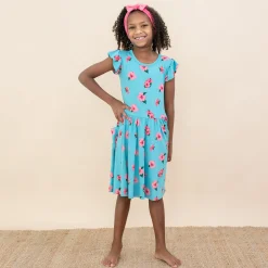 Pocket Dress in Hibiscus