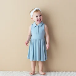 Polo Bodysuit Dress in Fog