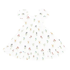 Puff Sleeve Twirl Dress in Wildflower