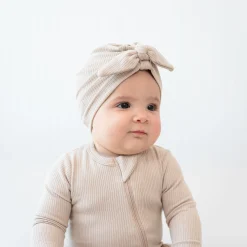 Ribbed Headwrap in Bisque