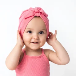 Ribbed Headwrap in Guava