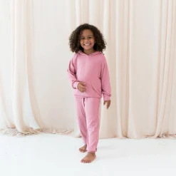 Ribbed Hoodie in Apple Blossom