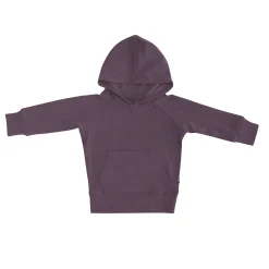 Ribbed Hoodie in Currant
