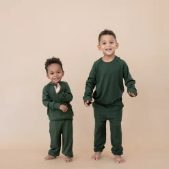 Ribbed Hoodie in Fir