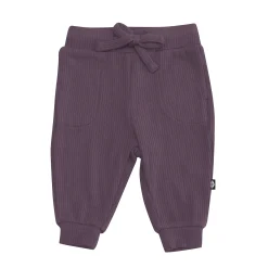 Ribbed Jogger Pant in Currant