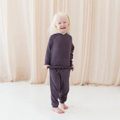 Ribbed Jogger Pant in Currant