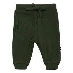 Ribbed Jogger Pant in Fir