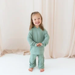 Ribbed Jogger Pant in Thyme