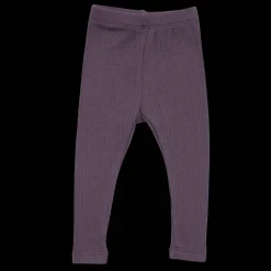 Ribbed Leggings in Currant