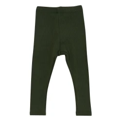 Ribbed Leggings in Fir