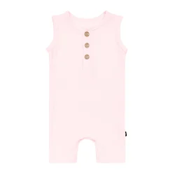 Ribbed Sleeveless Shortall in Sakura