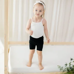 Ribbed Toddler Biker Shorts in Midnight