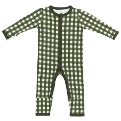 Romper in Gingham Fir