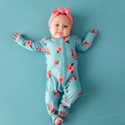 Romper in Hibiscus