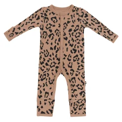 Romper in Latte Leopard